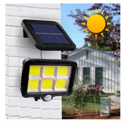 GENERICO - Lampara Panel LED solar para exteriores 6 Celdas de Luz