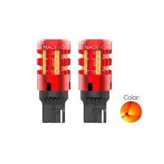 NAOEVO - Led Señal T20 CANBUS 7440 Luz Ámbar 2500LM