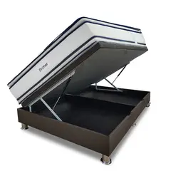 DRIMER - Cama Practibox Fiamma Antistress Queen Marrón