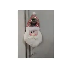 GENERICO - MANIJEROS PARA PUERTAS NAVIDAD PAPA NOEL ROSADO