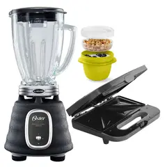 OSTER - Combo Licuadora Oster BLSTBPST Sandwichera CKSTSM2885 Negro