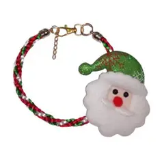 GENERICO - Collar para mascotas navideño noel verde Talla 2