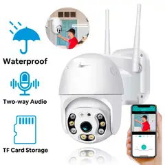 GENERICO - CÁMARAS SEGURIDAD IP WIFI PTZ Domo Exterior Interior 1080P Full HD