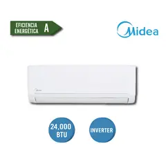 MIDEA - AIRE ACONDICIONADO INVERTER 24000 BTU DE CON 3 AÑOS DE GARANTIA