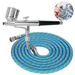 TRUPER - Kit AEROGRAFO de gravedad con vaso multiposición manguera 180cm