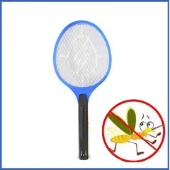 GENERICO - Raqueta electrica para matar zancudos e insectos celeste