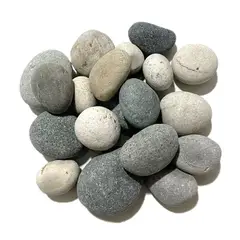 GENERICO - PIEDRA CANTO RODADO 2 PULGADAS MIX NATURAL BOLSA 5KG
