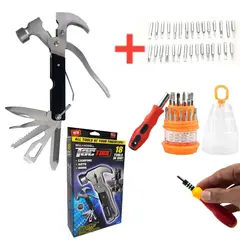 OEM - Martillo Universal 18 en 1 Multifuncional Gratis Desarmadores 31 en 1