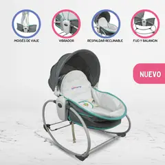 VALU MODA INFANTIL - Silla Nido Mecedora 5 en 1 Infanti para Bebé «ROCKER» Grey