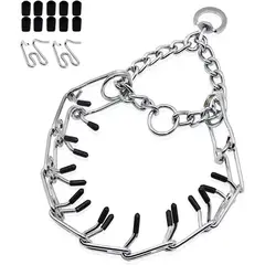42AROZINA - Collar De Picos Perro Tipo Aleman Con Puntas Goma Comfort