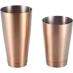 GENERICO - Coctelera para bar Shaker Boston 750ml oro rosa