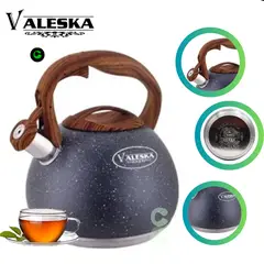 VALESKA - Tetera Silbadora De Roca Volcánica 5 Litros VL-MK590 - PLOMO