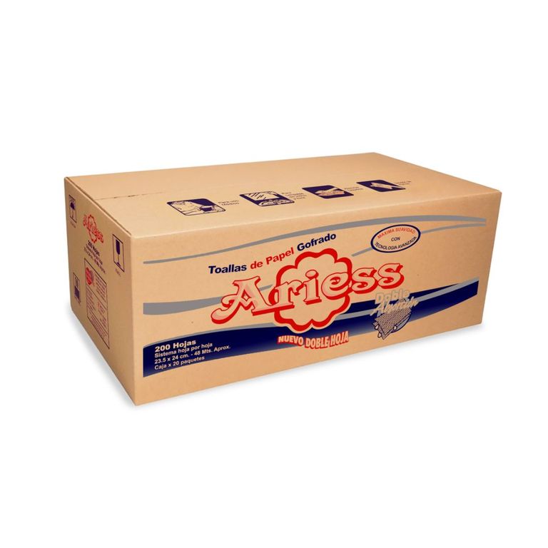 Papel Toalla Interfoliado Doble Hoja Ariess