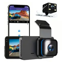 IMPORTADO MC - Camara de Grabación Seguridad Auto Delantra y Trasera DVR