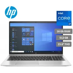 HP - Laptop ProBook 450 G9 Core i7-1255U 16GB RAM 512GB SSD Pantalla 15.6" Windows 11 Pro.