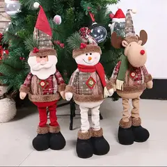 GENERICO - Muñeco de Navidad Patilarga Muñeco de Nieve de 60 cm