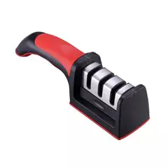 GENERICO - Afilador de Cuchillo con 3 Ranuras Pulidor de Cuchilla Antideslizante
