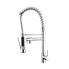 IMPORTADO MC - MEZCLADORA DE COCINA CON DOBLE SALIDA RESORTE CROMADO