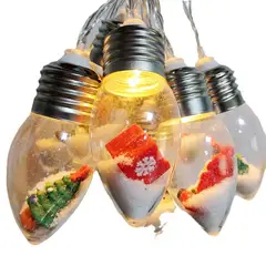 VATYERTY - 1 Pieza 1.5m 10 Luces Led Con Forma De Santa Claus Para Mostrar