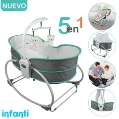 INFANTI - Silla Nido 5 en 1 ROCKER 6537 Verde