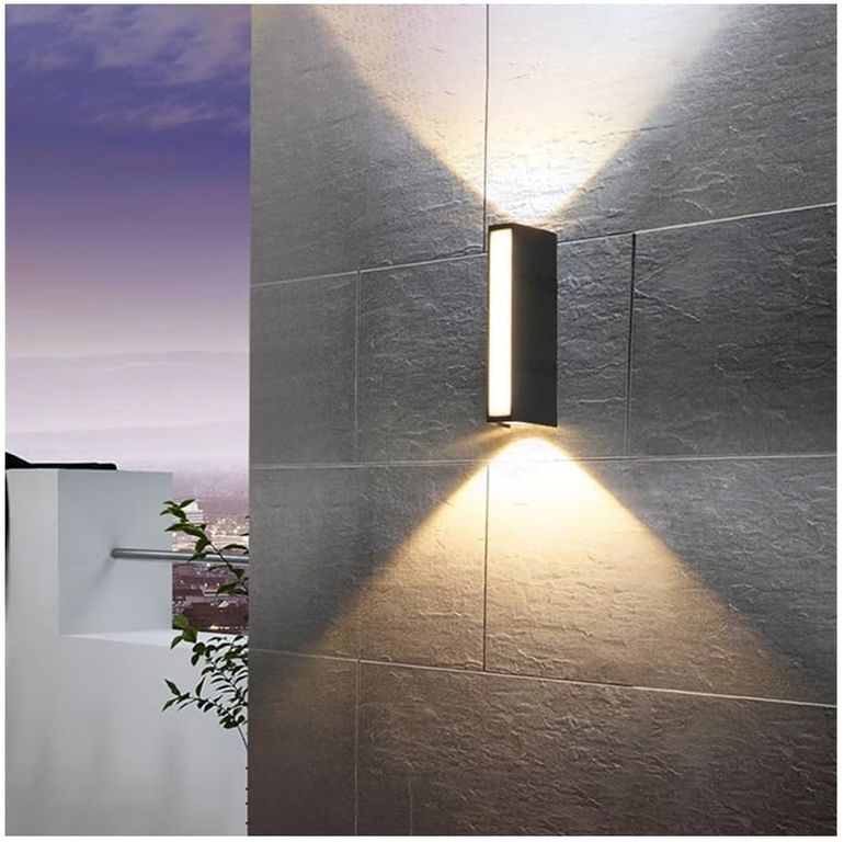 Lampara de pared Aplique LED 12 w futurista Luz Calida