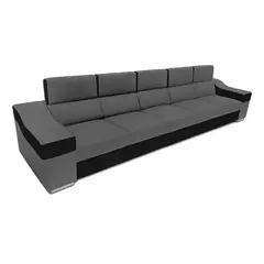 DMUEBLES - SOFA DMUEBLES SIMBA 5 ASIENTOS PLOMO