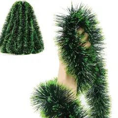 GENERICO - 6Unid Guirnaldas navideñas enredadera de navidad 270cm x 9cm Verde