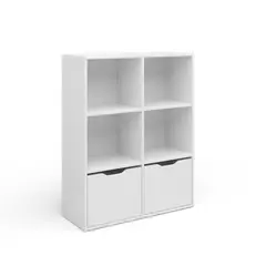 AMUEBLE - Librero organizador PICOLINO BLANCO tiendas melamina 18mm