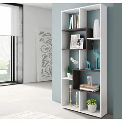 AMUEBLE - Librero organizador UNIK BLANCO tiendas melamina 18mm