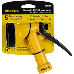PRETUL - Pistola Plastica Para Riego 5 Funciones 22765