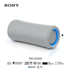 SONY - Parlante Mega Bass Bluetooth Portátil Waterproof SRS-XG300 Gris