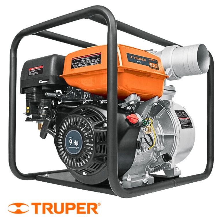 Motobomba autocebante a gasolina 9 HP salida 4" , Truper