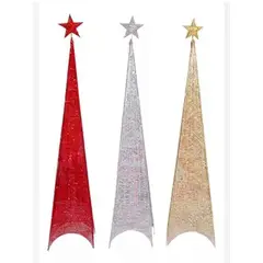 GENERICO - ARBOL PIRAMIDE MINIMALISTA 1.75 MTS LUCES