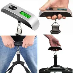 GENERICO - BALANZA DIGITAL PORTÁTIL LIGERA PARA MOCHILAS Y MALETAS 50KG