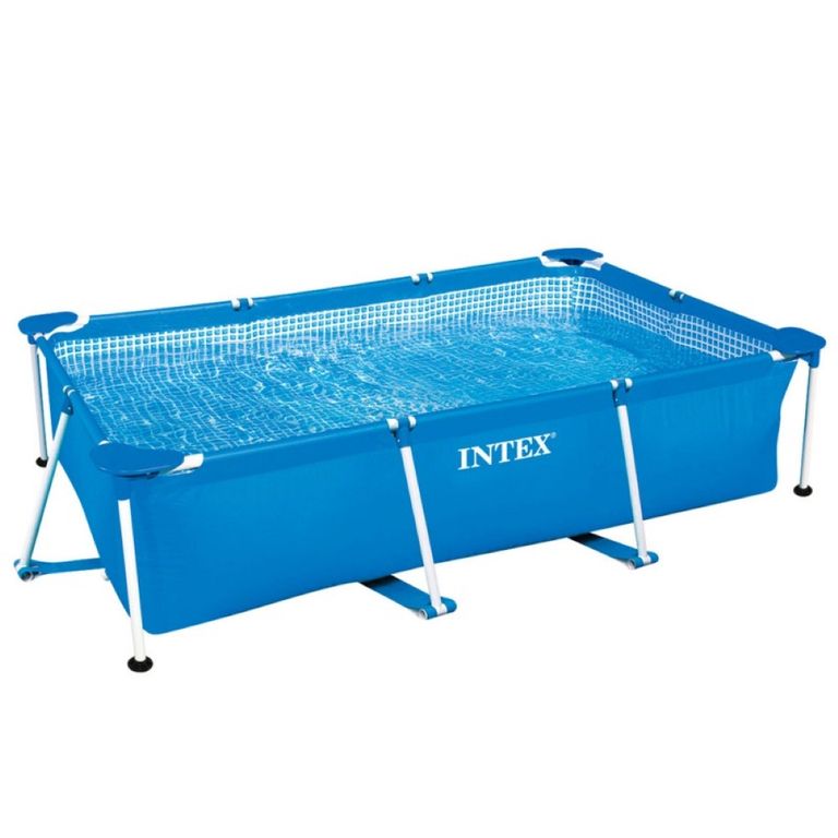 Piscina armable Rectangular Metal Frame 260X160X65CM intex