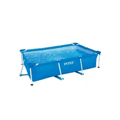 INTEX - Piscina armable Rectangular Metal Frame 260X160X65CM