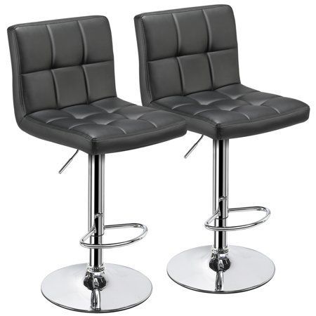 Set x2 Banco Silla Bar Riway Negro PU