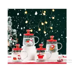 GENERICO - TAZA DE NAVIDAD CON TAPA DE RENO 4