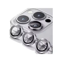 GENERICO - Protector de Cámara Metálico iPhone 15 Pro / 15 Pro Max - Plateado