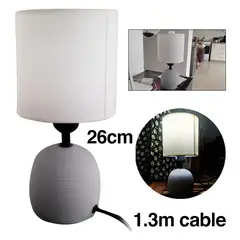 GENERICO - Lámpara de Mesa Escritorio de Cerámica 26cm Luz Cálida o Fría