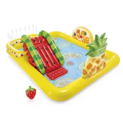 INTEX - Piscina Inflable, Centro de Juego con tobogán de frutas -