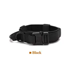 GENERICO - Collar ajustable para perro Negro Talla M