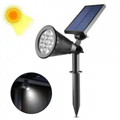 OEM - Luz LED Solar Estaca Recargable con Sensor para Jardin y Pared
