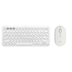 LOGITECH - Combo Teclado K380 y mouse Pebble M350S Blanco