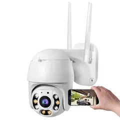 GENERICO - Camara de Seguridad Wifi Full HD para Exterior con Alarma y Sensor Movimiento A6