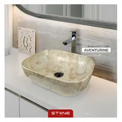 STONE - LAVAMANOS MINIMALISTA RUSTIC LINE AVENTURINE