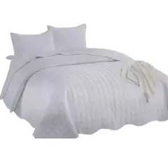 CUTE - CUBRECAMA COLOR ENTERO KING SIZE