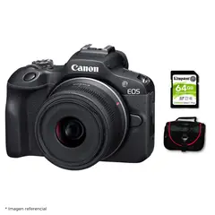 CANON - Cámara Mirrorless EOS R100 Lente RFS18-45mm f45-63 ISSTM Kit Básico
