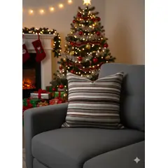 GENERICO - COJIN DECORATIVO NAVIDEÑO FORMATO 0.45X0.45 CM DE TELA CODIGO A 80