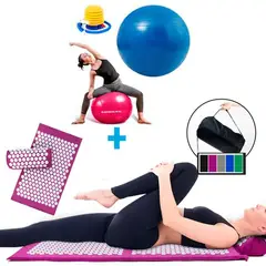 GENERICO - Pelota de Yoga Manta de Acupuntura con Almohada